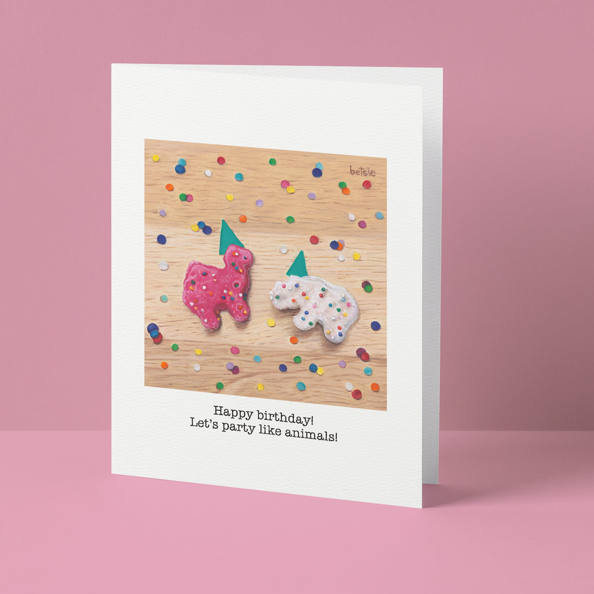"Happy Birthday! Let's party like animals!" Greeting Card