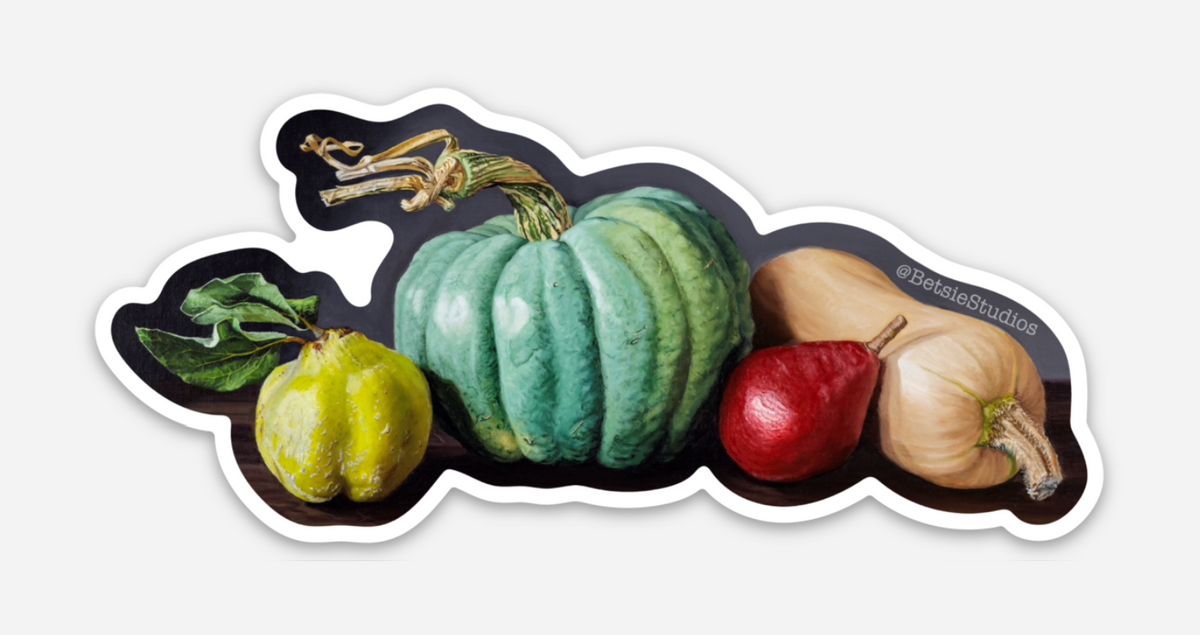Fall Harvest Die Cut Sticker