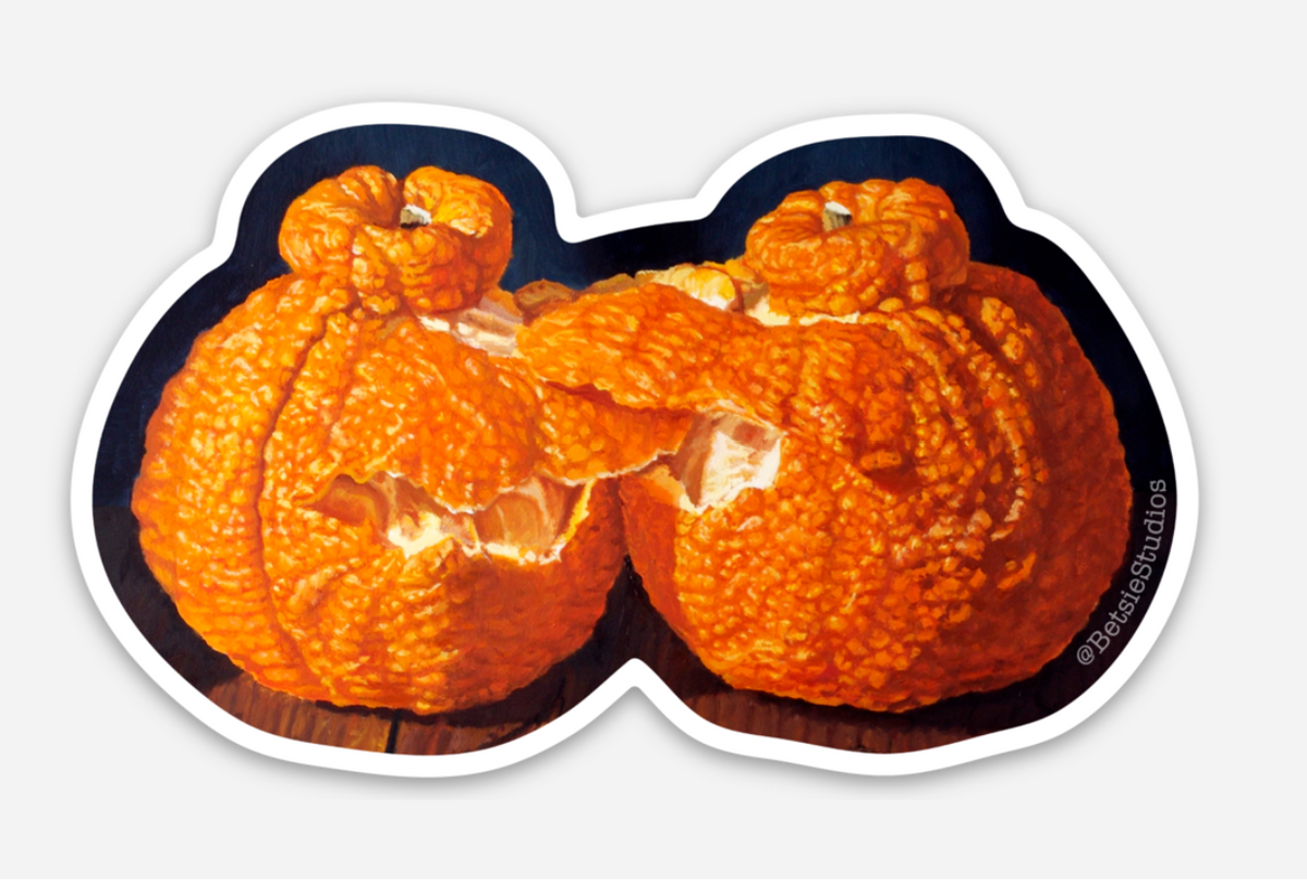 Sumo Wrestlers Die Cut Sticker