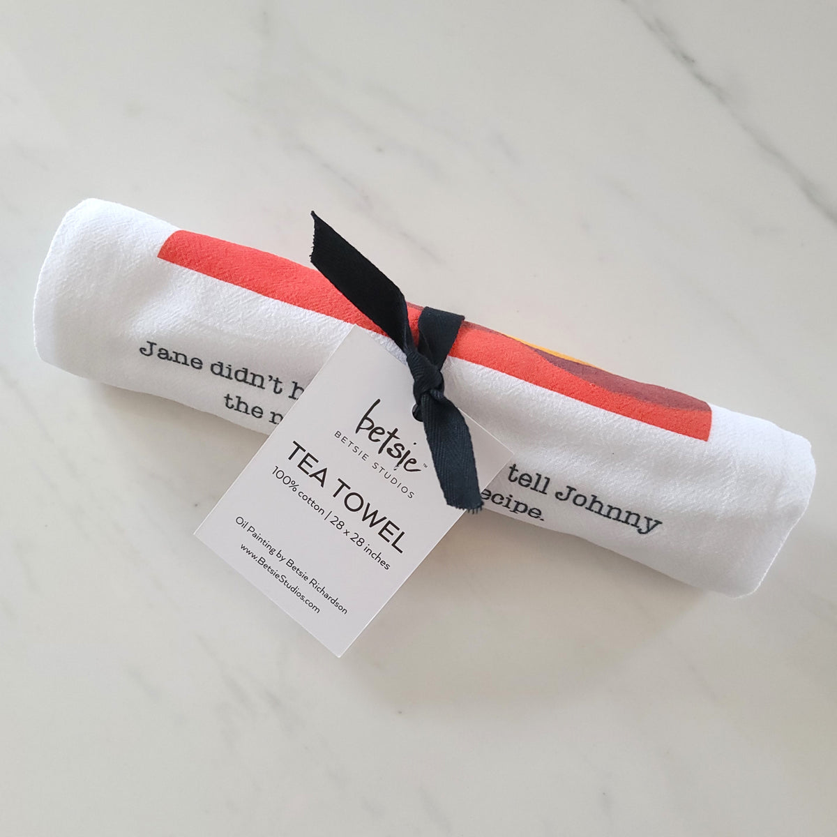 "Jane & Johnny" Lemons Tea Towel