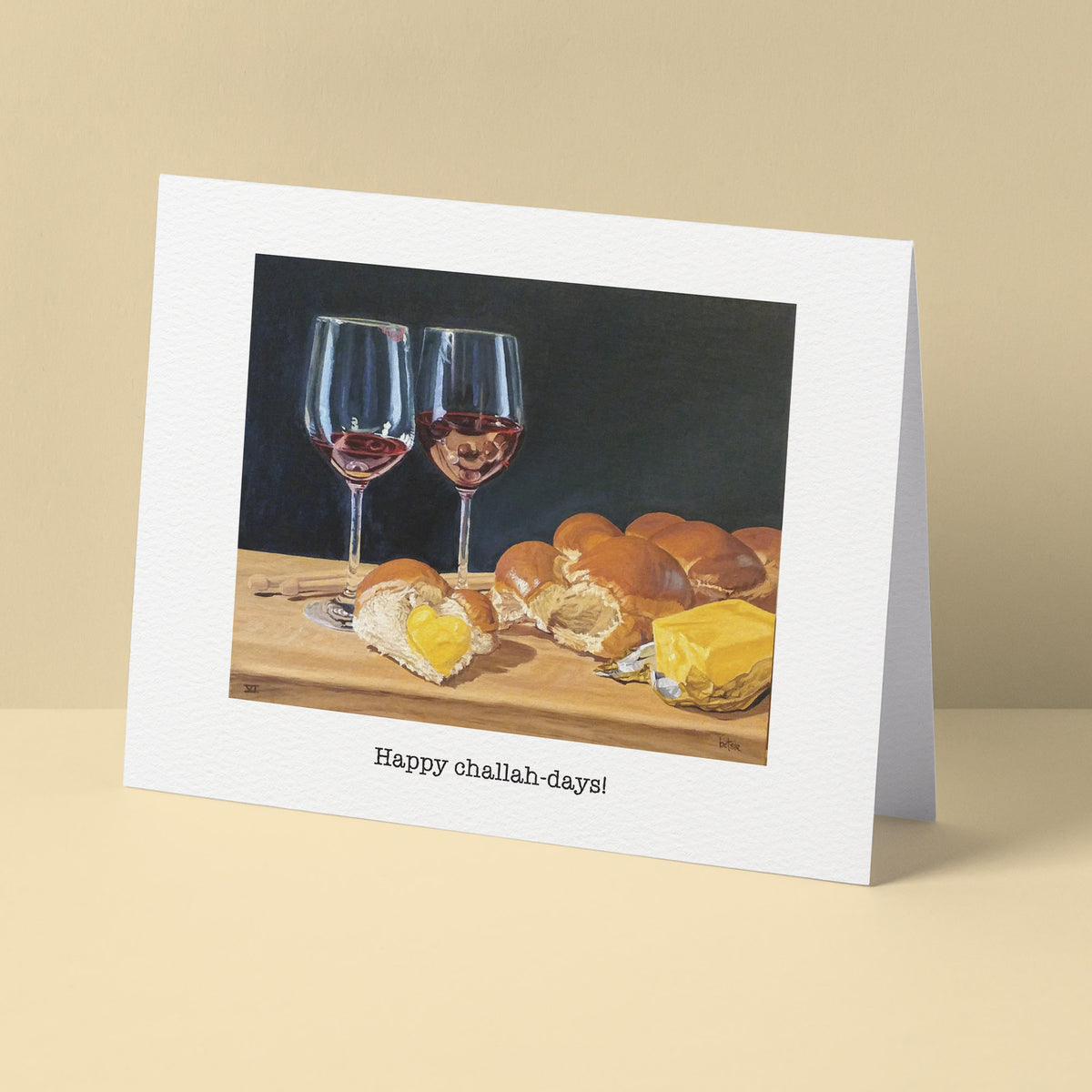 "Happy Challah-days!" Greeting Card