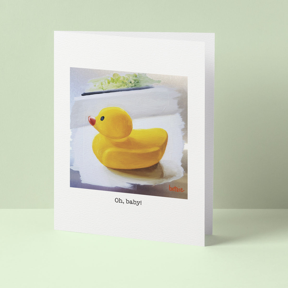 "Oh, baby!" Greeting Card