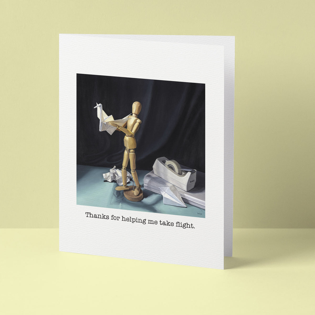 "Thanks for helping me take flight" Greeting Card