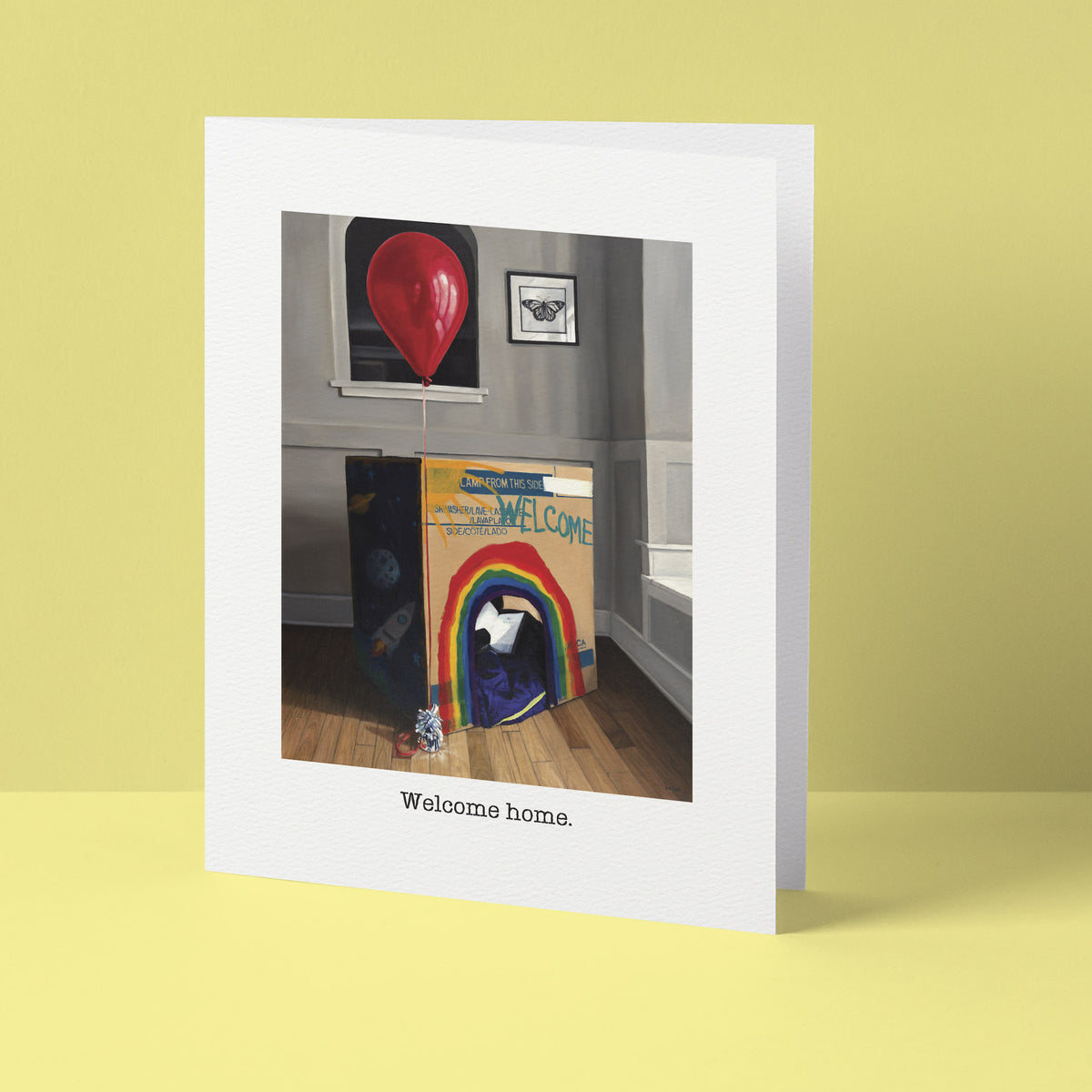 "Welcome home" Greeting Card
