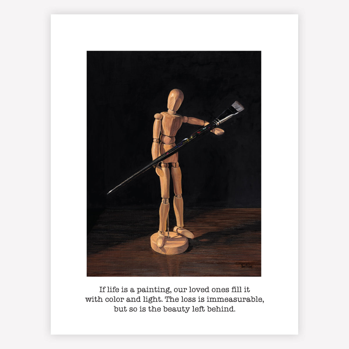 "If life is a painting" Greeting Card