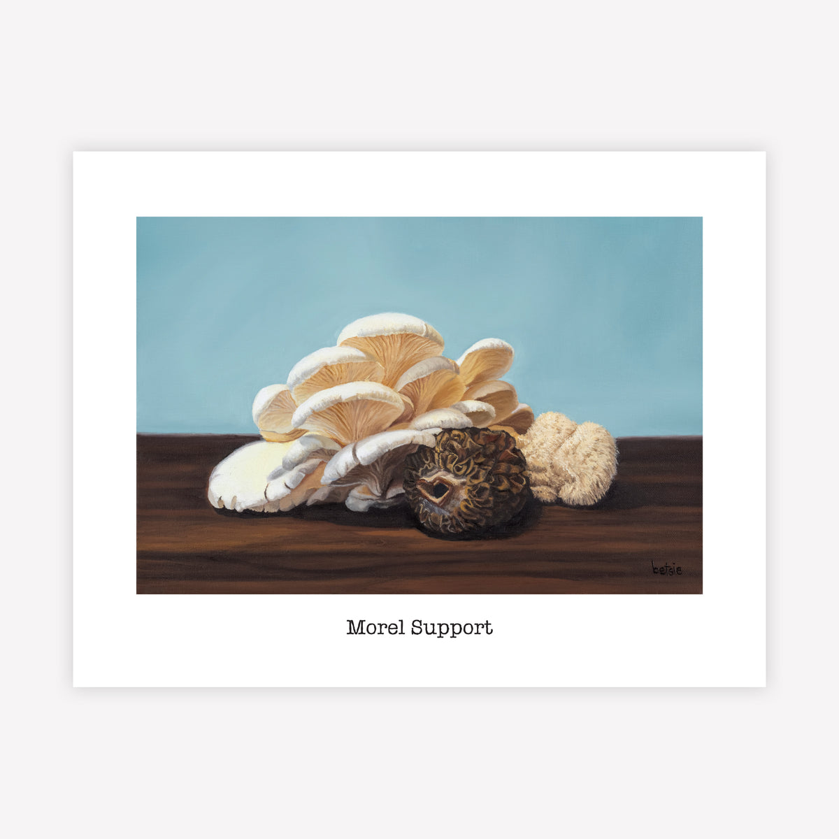 "Morel Support" Greeting Card