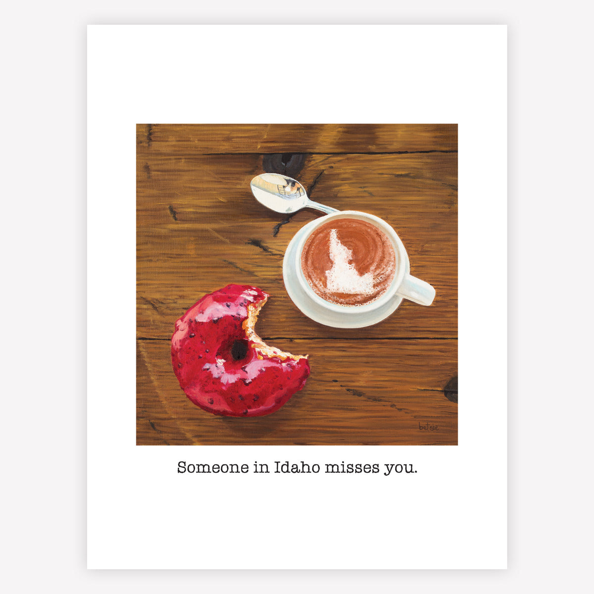 "Someone in Idaho misses you" Greeting Card