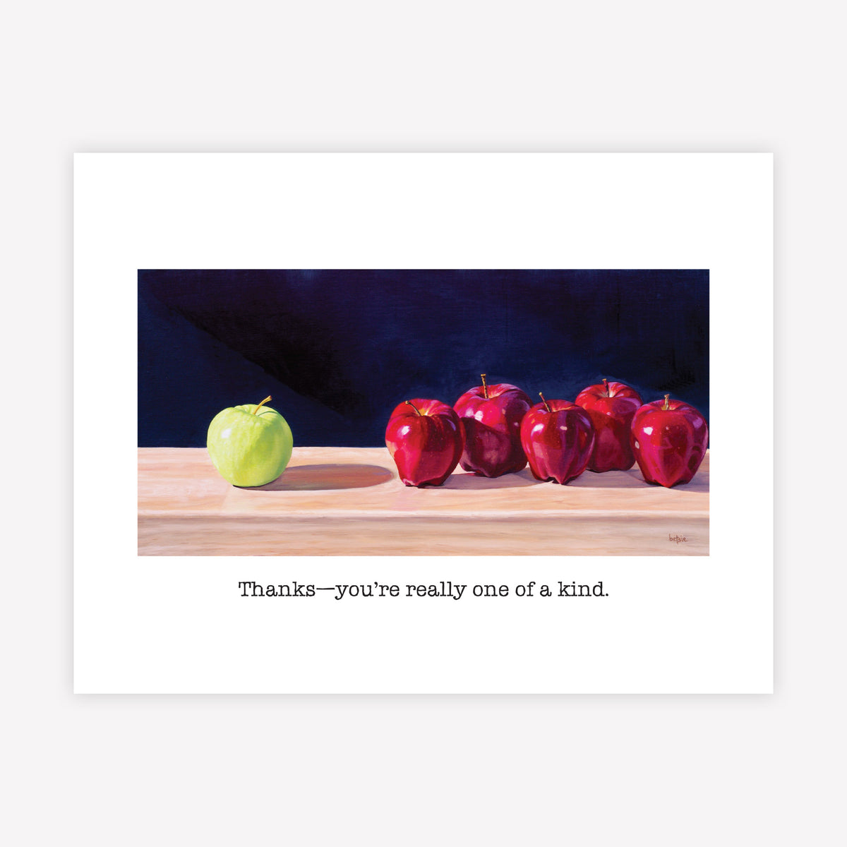 "Thanks--you're really one of a kind" Greeting Card