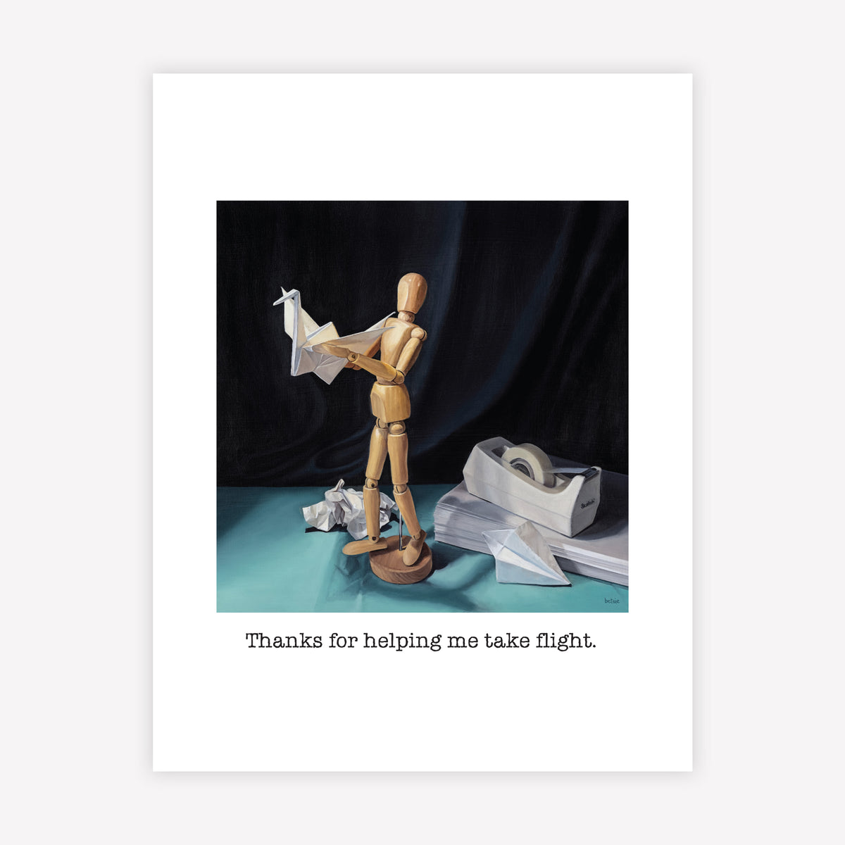 "Thanks for helping me take flight" Greeting Card