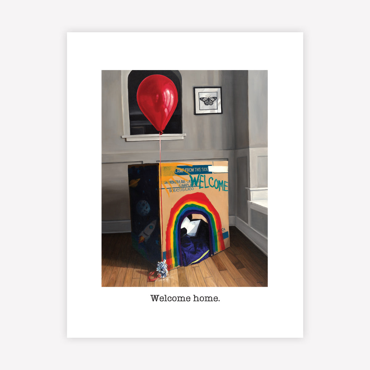 "Welcome home" Greeting Card