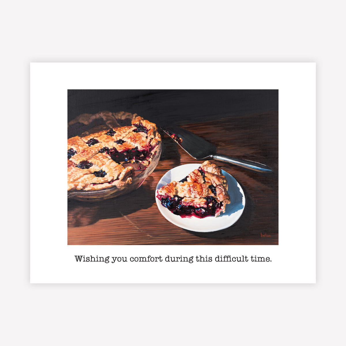 "Wishing you comfort during this difficult time" Greeting Card