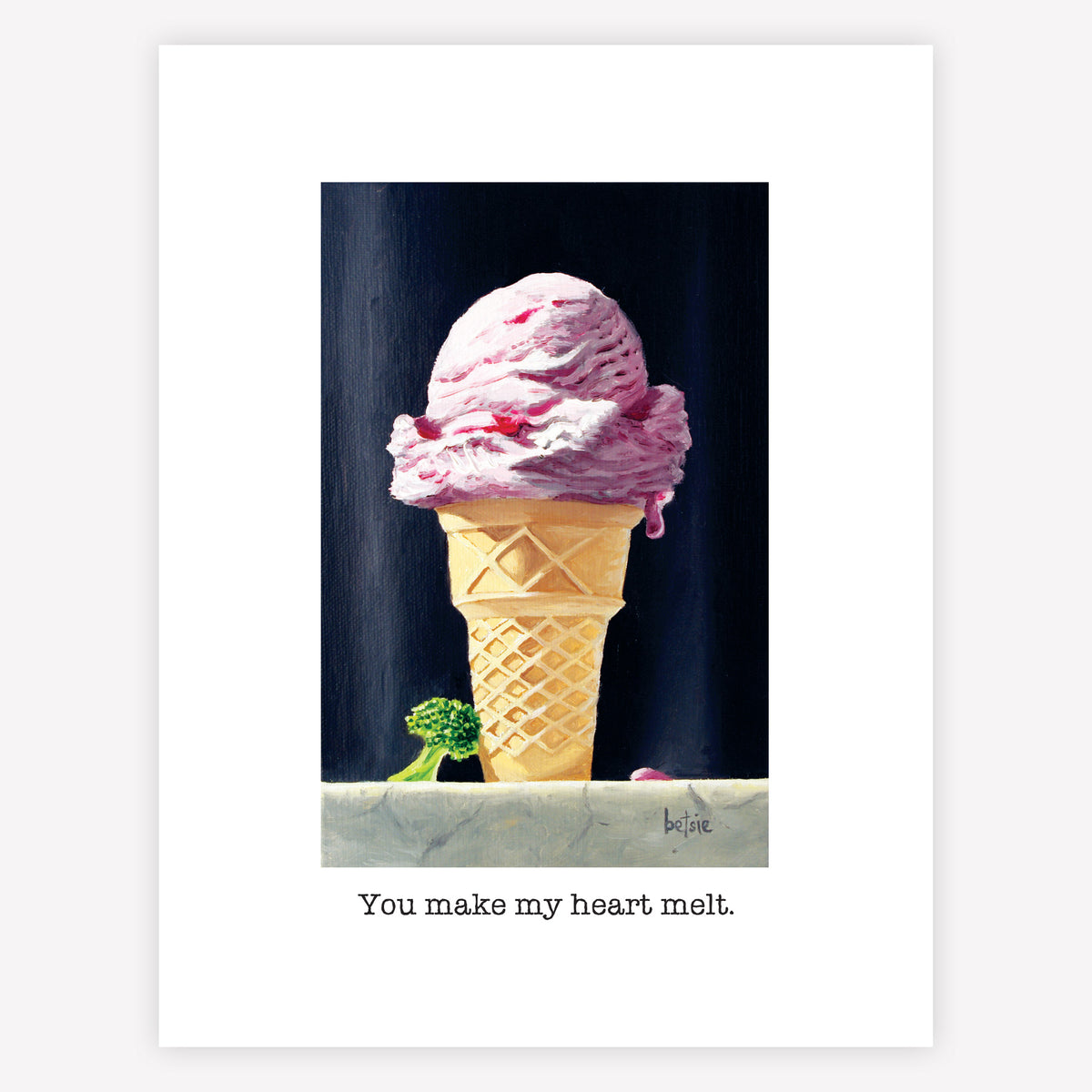 "You make my heart melt" Greeting Card