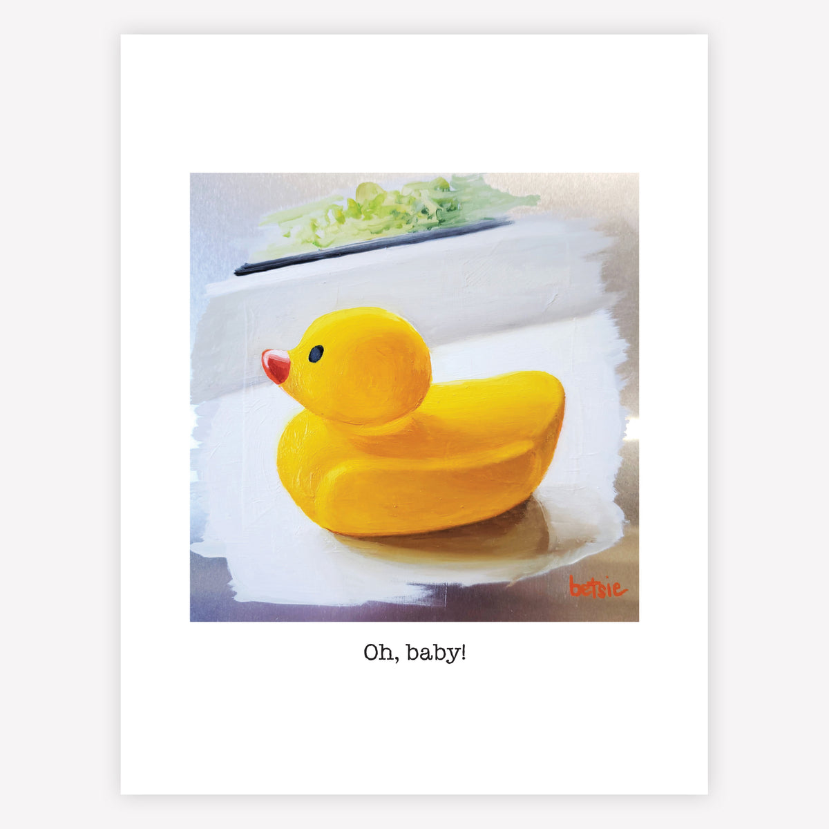 "Oh, baby!" Greeting Card