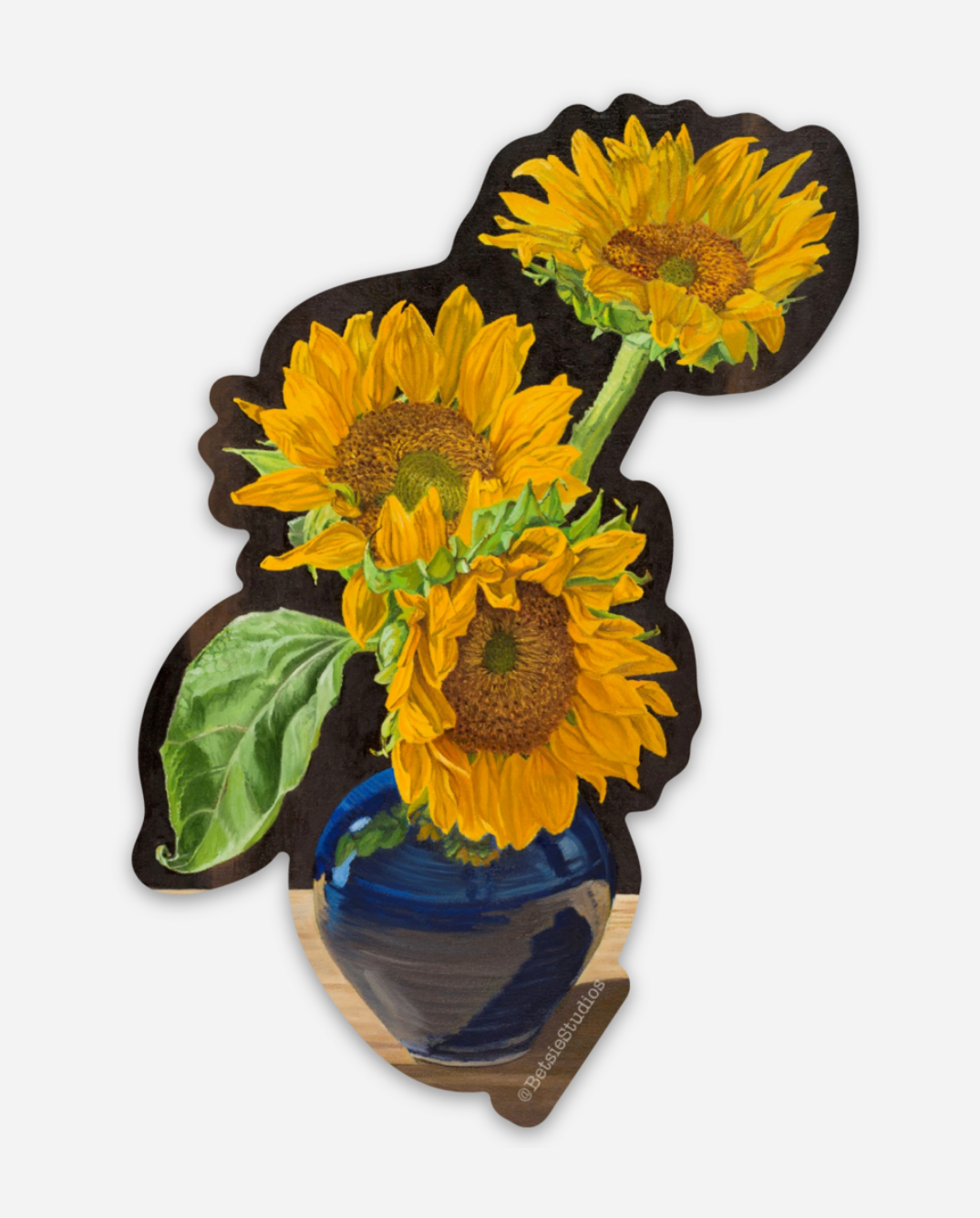 Sunflowers Die Cut Sticker