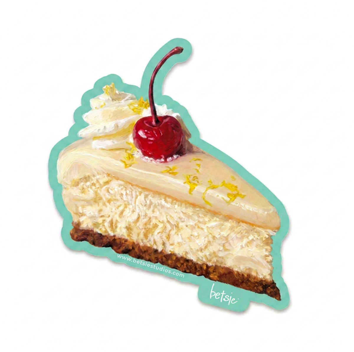 Lemon Cheesecake Die Cut Sticker