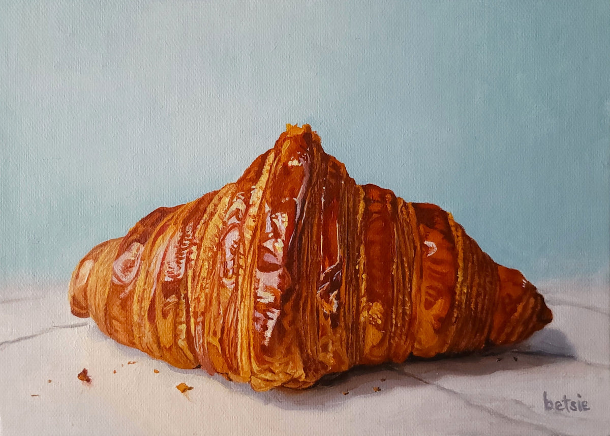 Croissant Painting (Giclée Print)