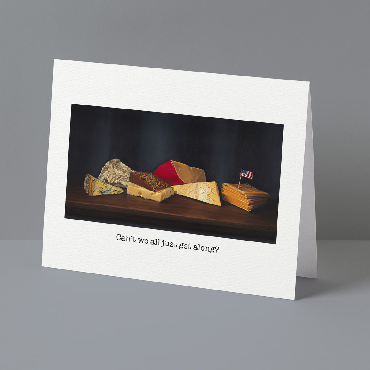 "Can't we all just get along?" Greeting Card