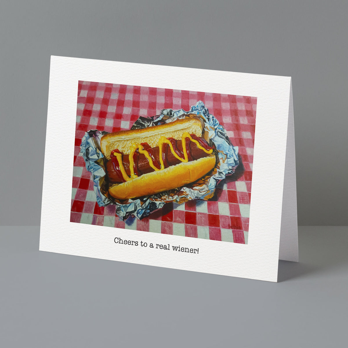 "Cheers to a real wiener!" Greeting Card