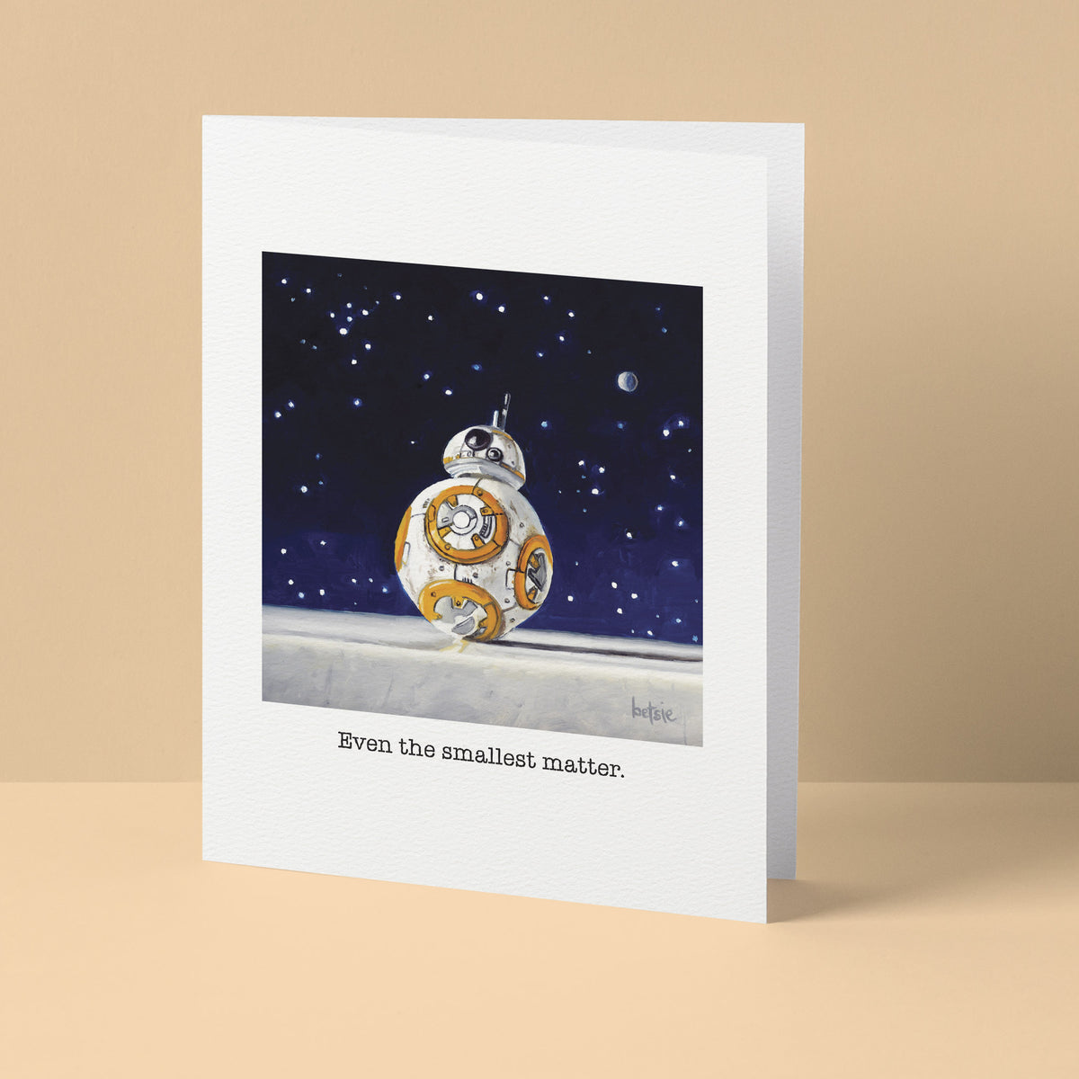 "Even the smallest matter" Greeting Card