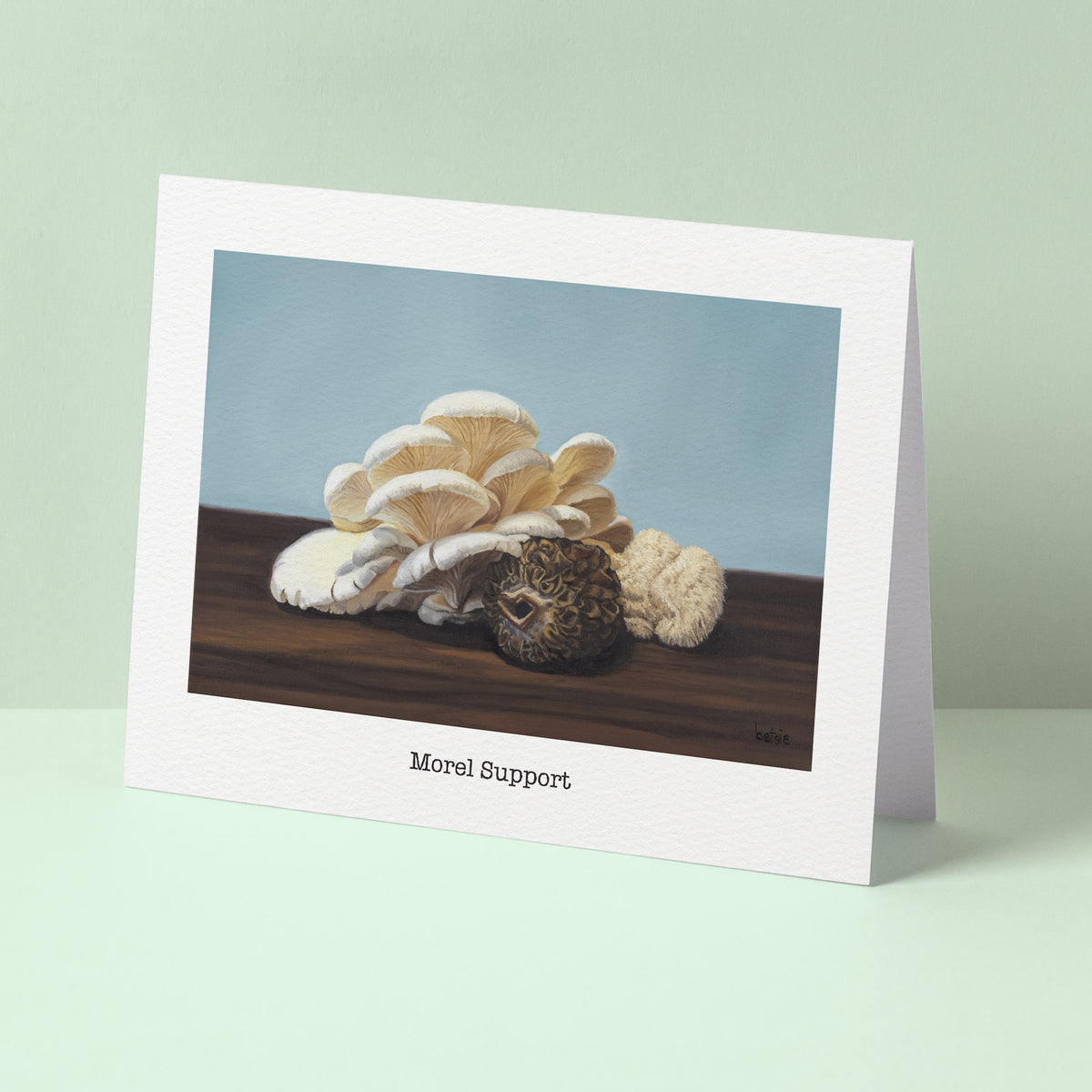 "Morel Support" Greeting Card