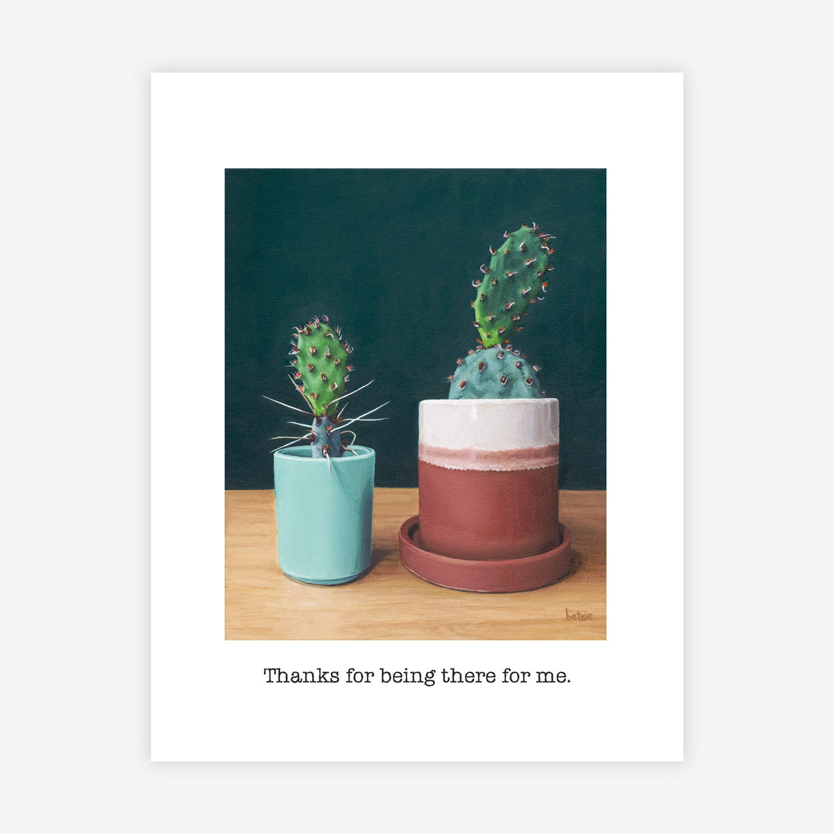 "Thanks for being there for me" Greeting Card