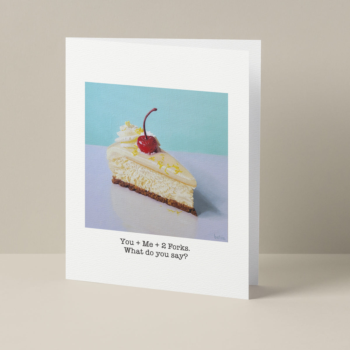 "You + Me + Two Forks" Greeting Card