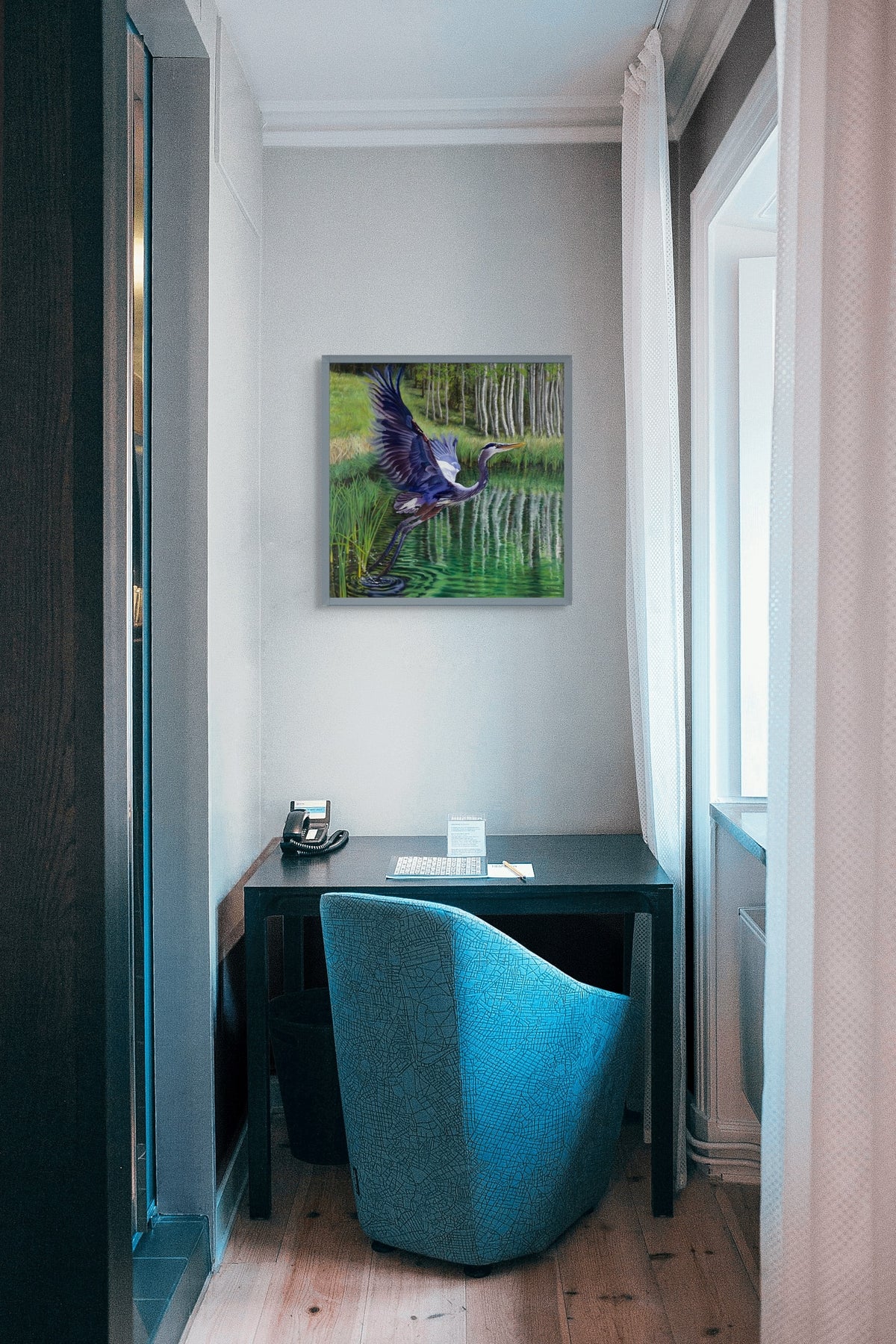 Great Blue Heron Rising (Giclée Print)