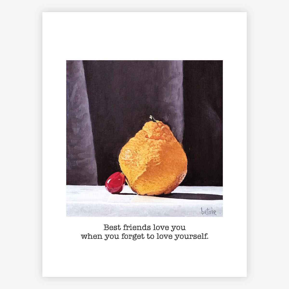 "Best friends love you when you forget" Greeting Card