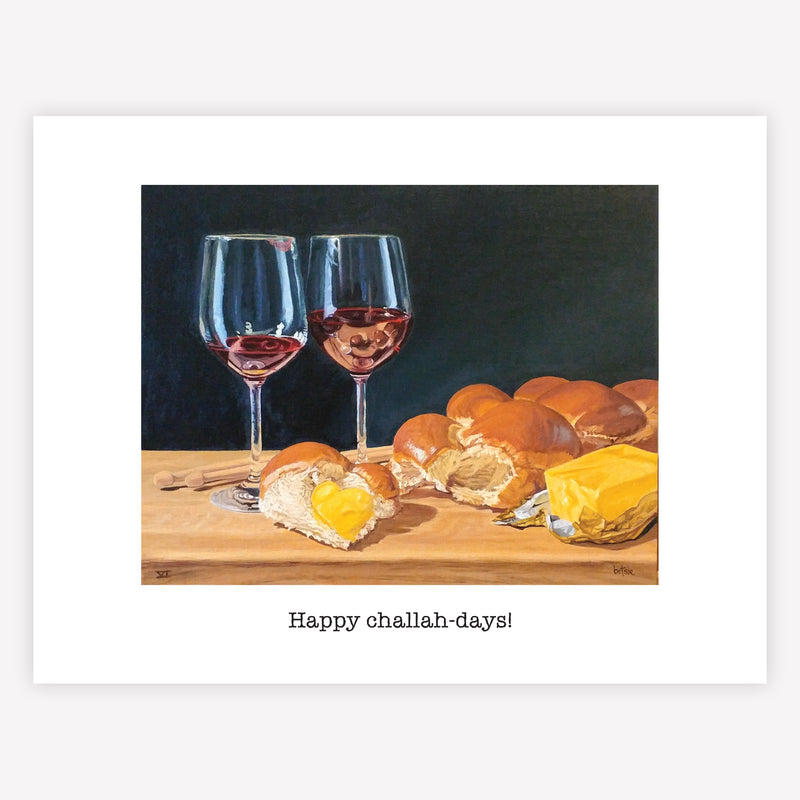 "Happy Challah-days!" Greeting Card