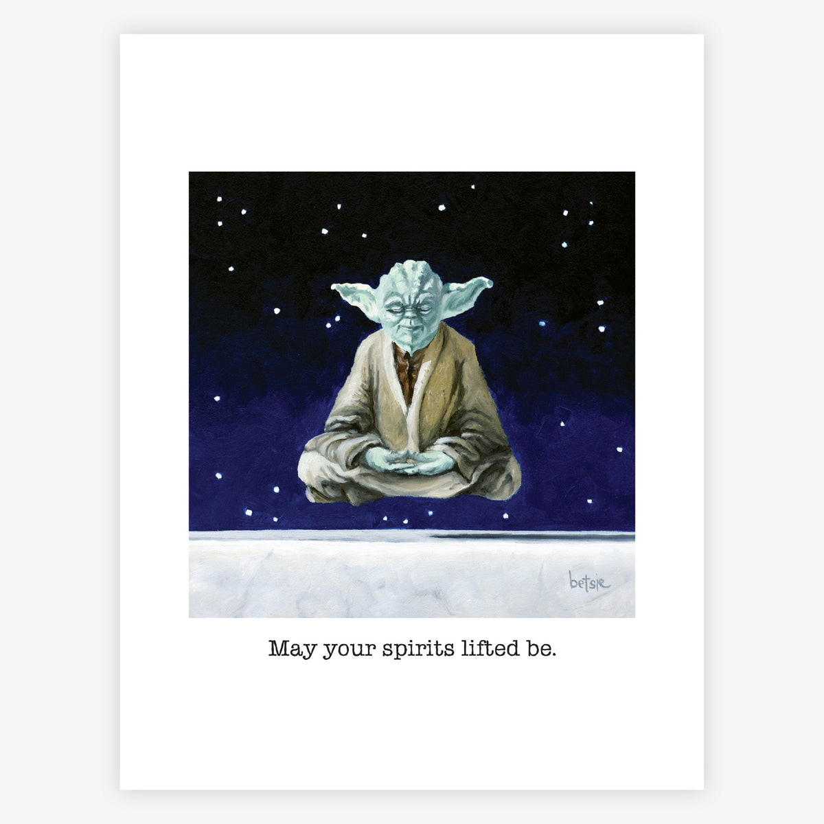"May your spirits lifted be" Greeting Card