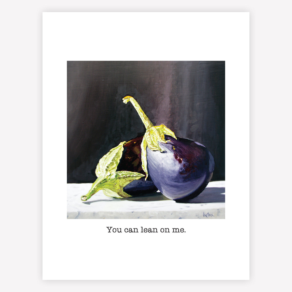 "You can lean on me" Greeting Card