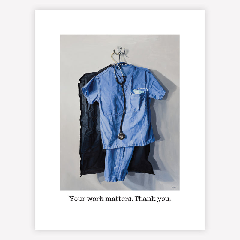 "Your work matters" Greeting Card