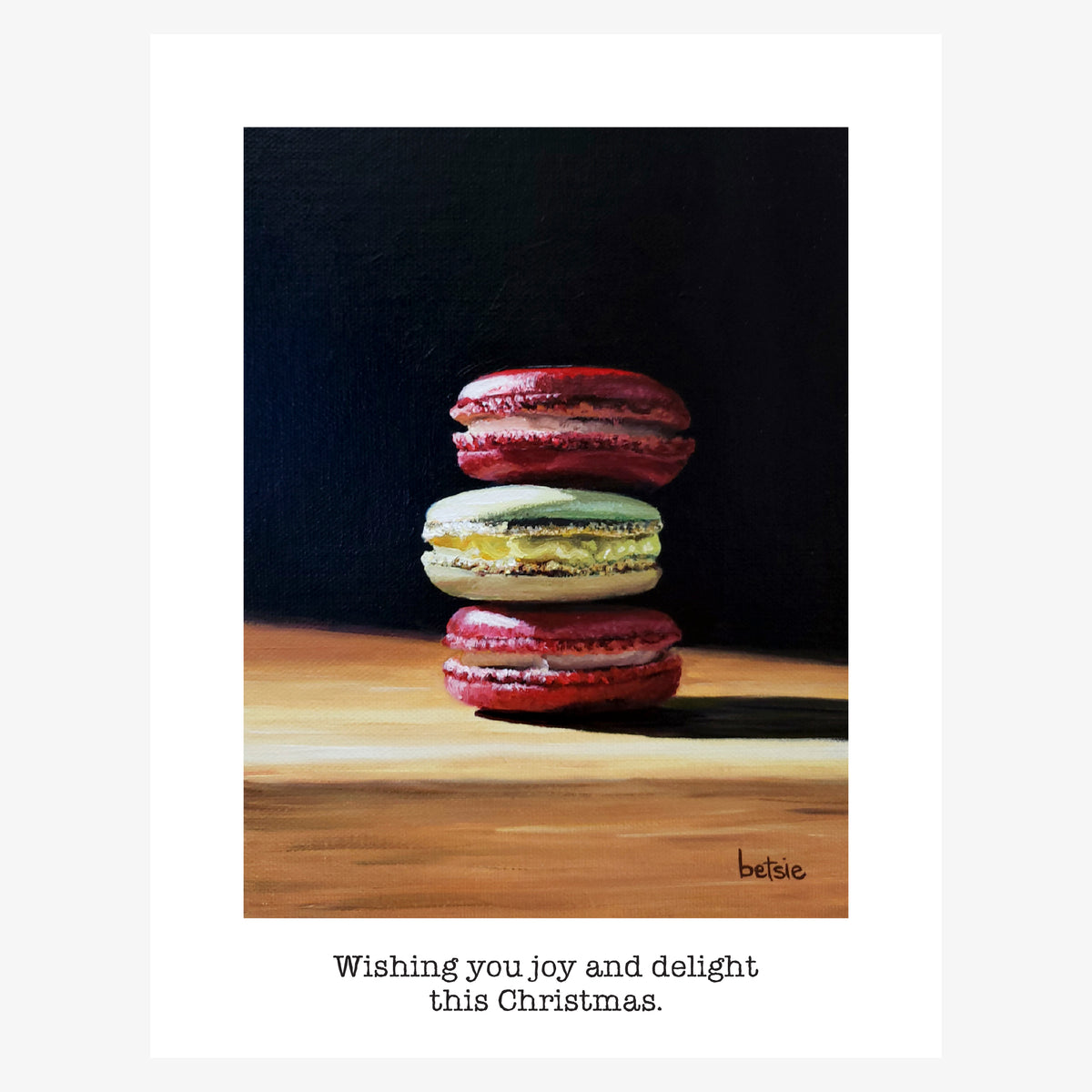 "Wishing you joy and delight this Christmas" Greeting Card