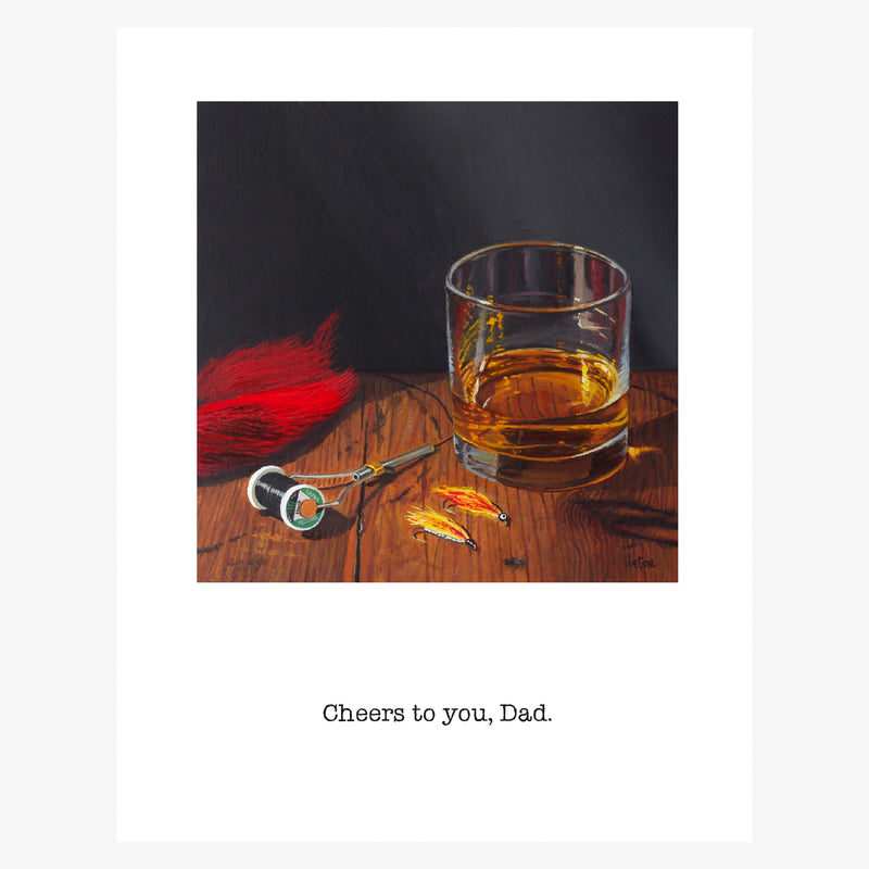 "Cheers to you, Dad" Greeting Card