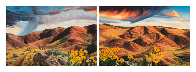 Foothills Reverie (Giclee Diptych)